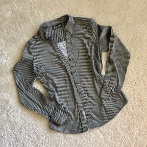 NY&Co Striped Button Down Top